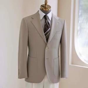 Men's Haute Couture Bespoke Wedding Suit 100% Wool High Quality 'Super British' Fabric 120-150' Pant Coat Design Plus Size