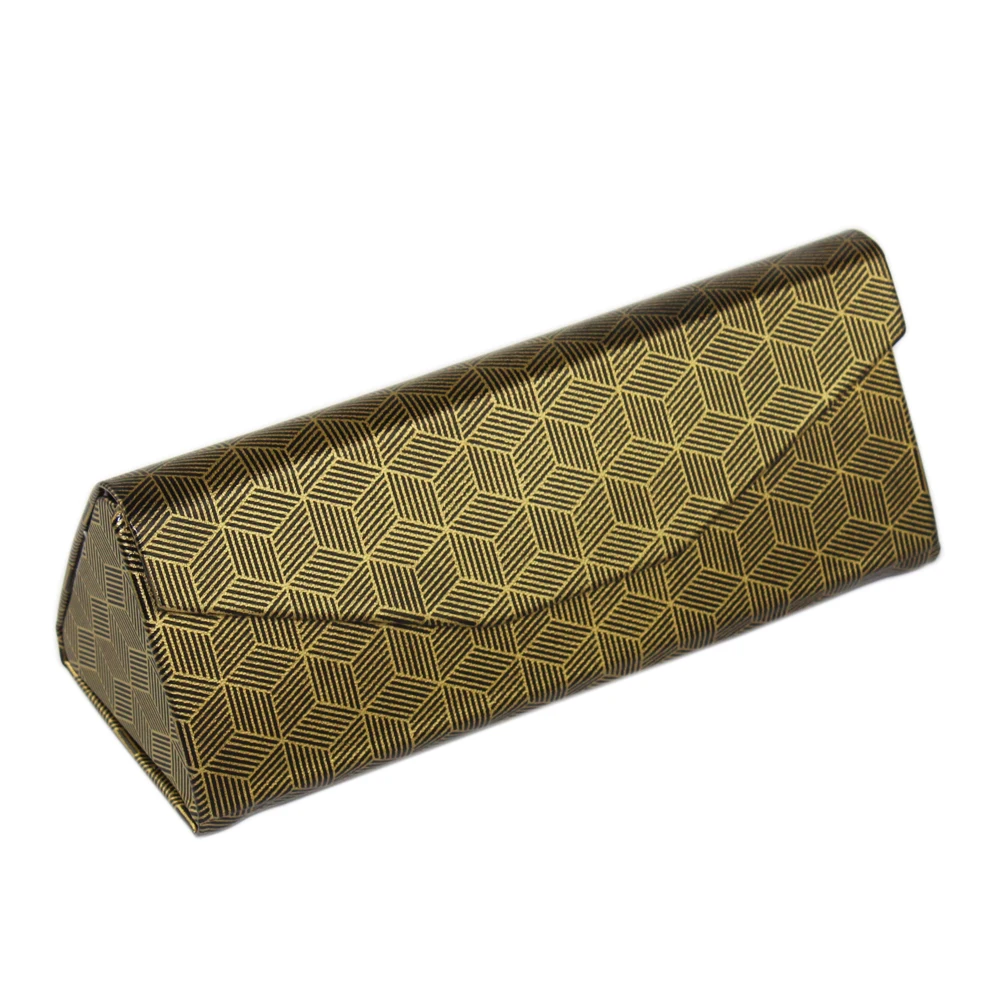 Дизайнерская Портативная Складная пластина розовый белый черный искусственная кожа ручной работы Оптический жесткий футляр солнцезащитные очки упаковочные аксессуары