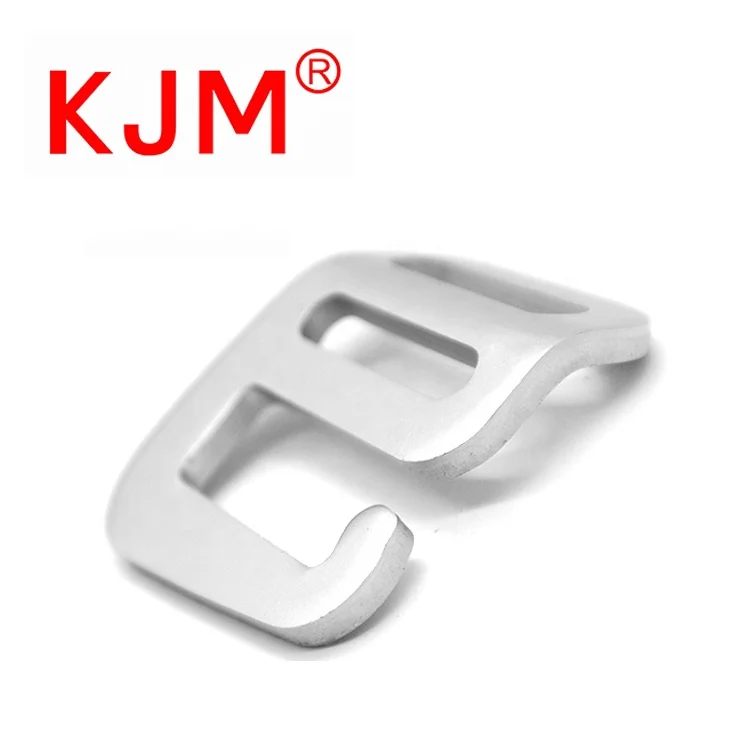 KJM Backpack Webbing Accessories Webbing Buckle 20mm 25mm Aluminum Metal G Hook Buckle