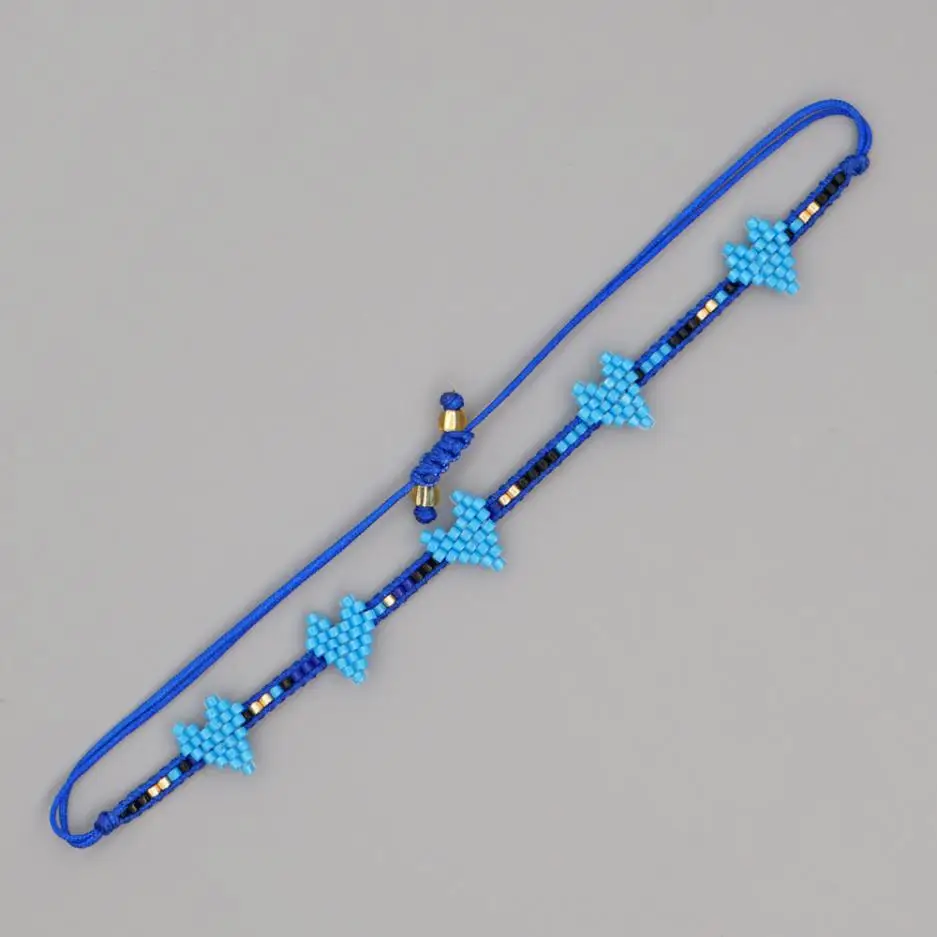Go2boho Bohemian Colorful Hearts Handmade Woven Lover Couple Miyuki Beads Bracelet Beaded Fashion Jewelry Bracelets for Women