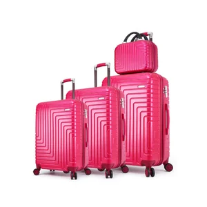 Factory Wholesale Suitcase Trolley Travel Luggage Set Trolley case Maleta Safari Abs 14 20 24 28