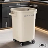 Blanco-46L Sin tapa, con ruedas