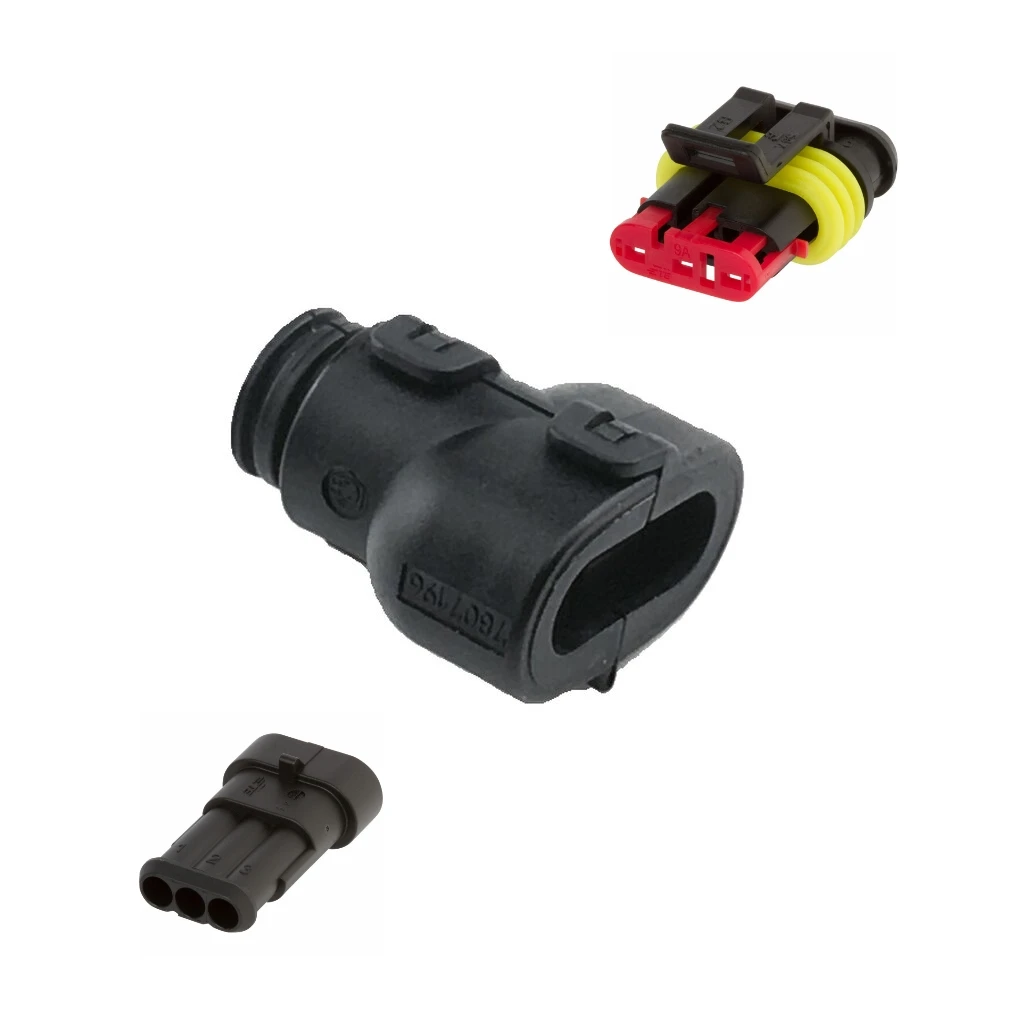PINOCOページです。 Tyco 282105-1. SuperSeal 1.5 mm, 3 Way , Sealed, Male