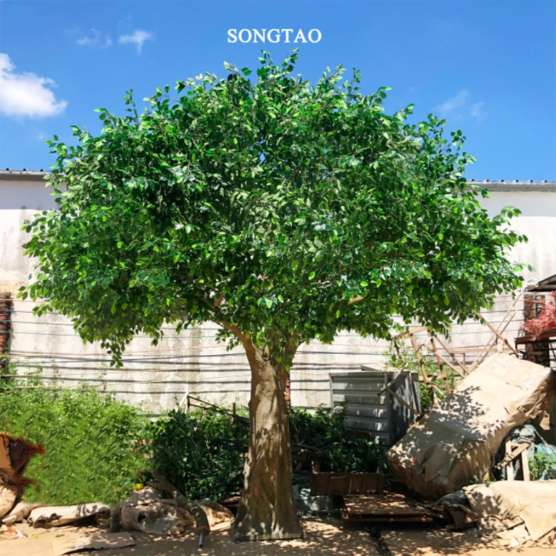 Декоративное растение Songtao A09 искусственное баньяновое дерево изготовлено из прочного стекловолокна