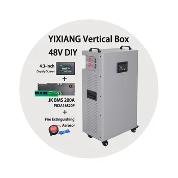 YIXIANG Fire Extinguisher Sol Inside the Battery Box Double Insurance 48v 51.2v Lithium Iron Phosphate Battery Case