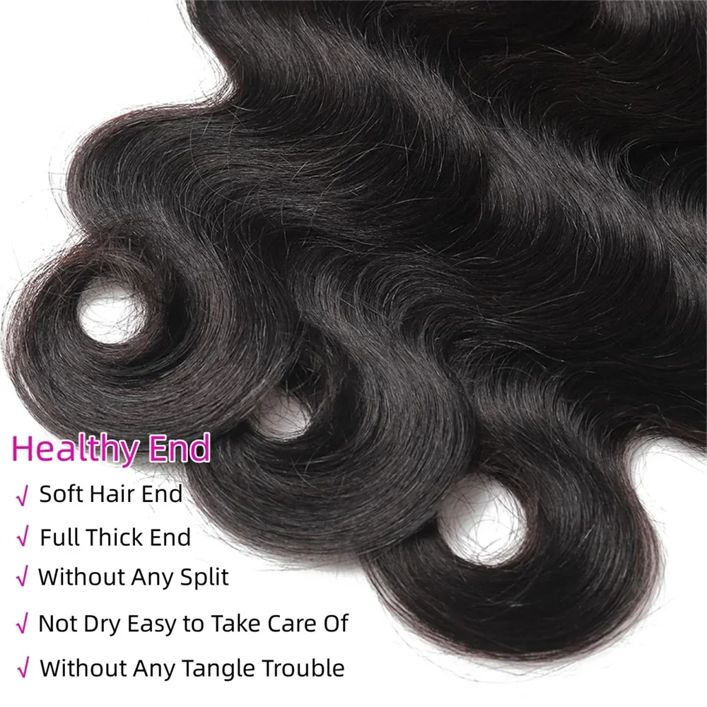Lockere, gewellte Remy-Menschenhaarbündel, unverarbeitete Virgin Water Wave-Extensions, Angebot_voghion.com