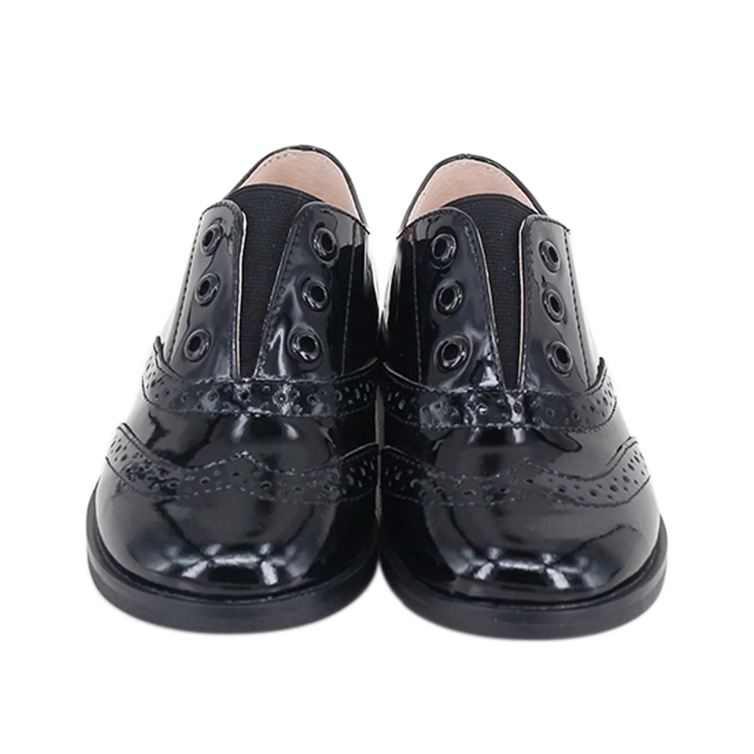 Индивидуальный Новый дизайн, Детские Высококачественные эластичные Лоферы Choozii из лакированной кожи, Повседневные слипоны для мальчиков