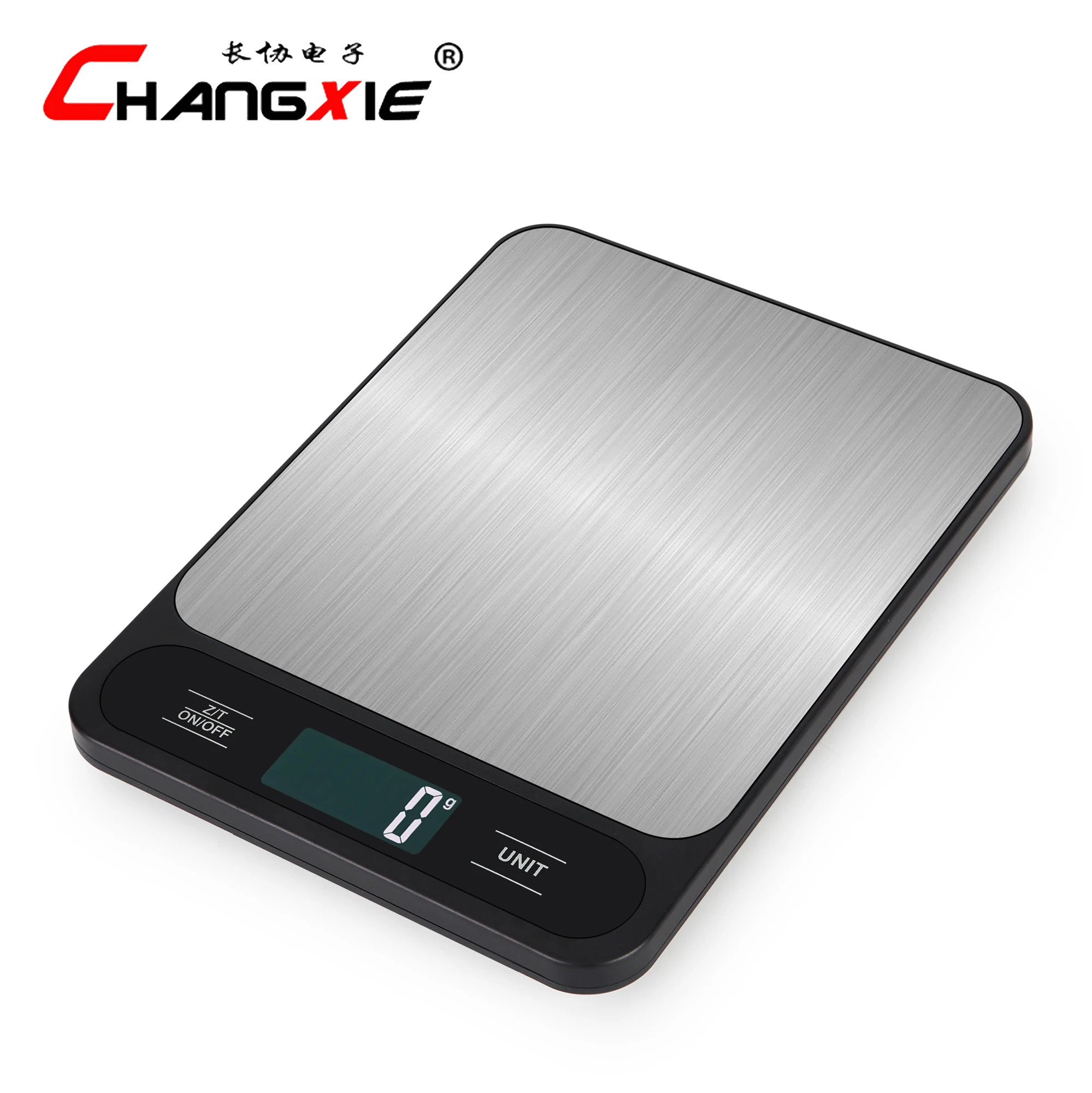 Changxie High Accuracy CE FC ROHS Gram Scale Multifunction Electronic Food Digital Stainless Steel Kitchen Scale