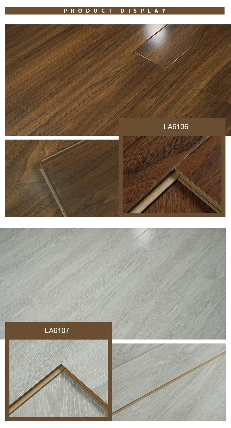 Fullcustom Ac4 8mm10mm Hdf 12mm Hdf Waterproof High Gloss Laminate