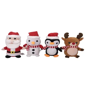 Christmas Plush Toy  for Baby: Santa Toys with Hat and Scarf