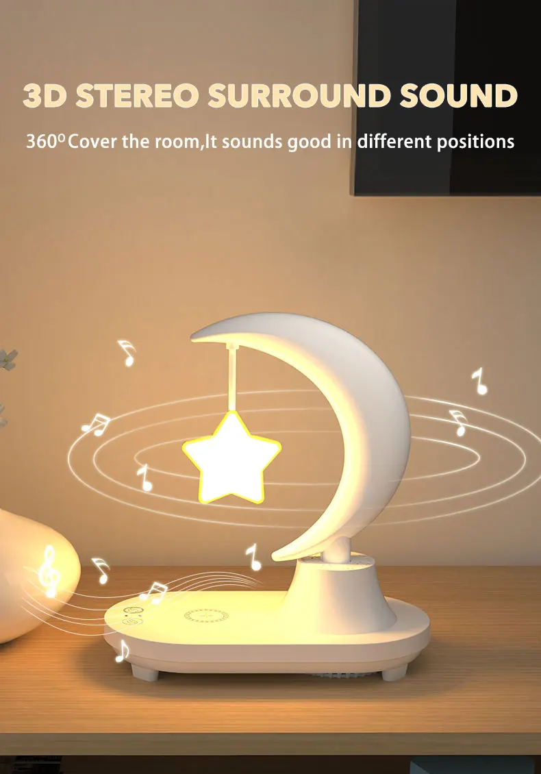 Table Lamp Light Night Room Lamp For Bedroom Charging Speaker Lamp