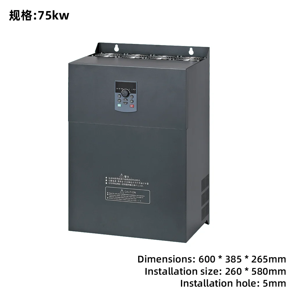 75kw Single/Three Phase 380V VFD Controller with PID Control and IP20 ...