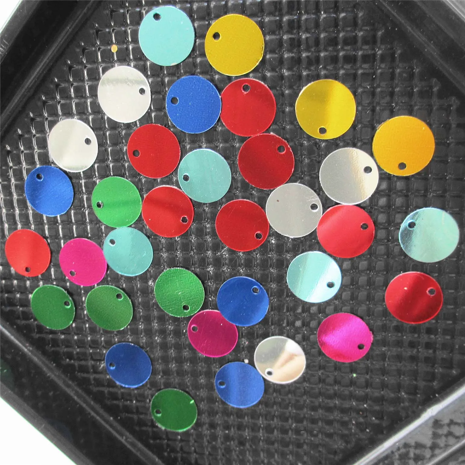 6 мм до 30 Diy аксессуары для одежды материал вечеринки круглые рождественские блестки конфетти красочные ПВХ с отверстием