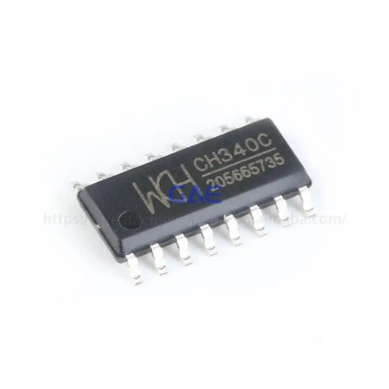 CH340C USB-zu-serielle Adapter-Chips – 5 Stück, SOP-16, Mit Eingebautem Oszillator