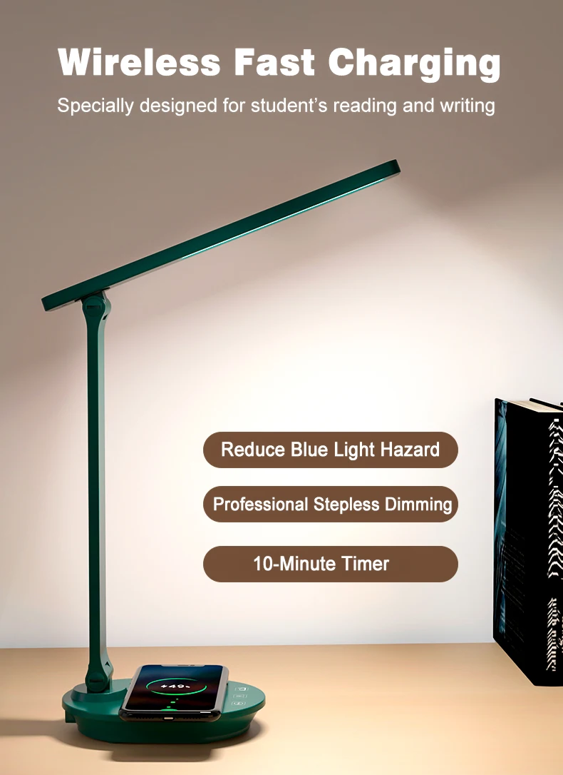 product slim design portable eye study reading light flexible led desk lamp clip on table lamp for home office-37