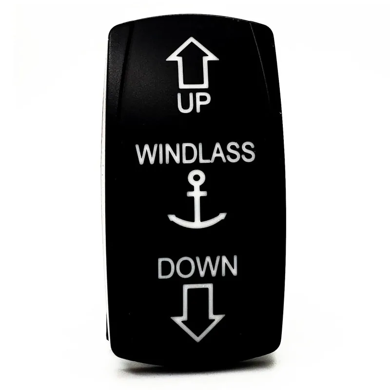 Marine Windlass Rocker Switch - 3 Position Momentary Control