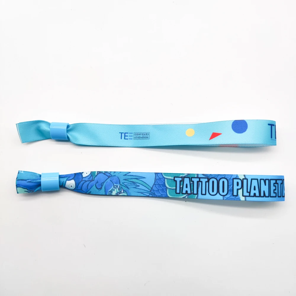 product new arrival sublimation printing ribbon wristband with custom logo for events and promotion satin silk bracelet-1