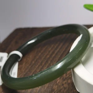 Special Price Gemstone Jewelry Jasper Natural Green Hetian Jade Bangles Bracelets