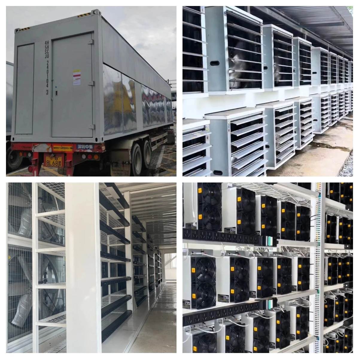 ACT 40FT Prefabricated Data Center Container 210 Rack Space Dry Cooler  System Mobile Data Center Containerized Server Room