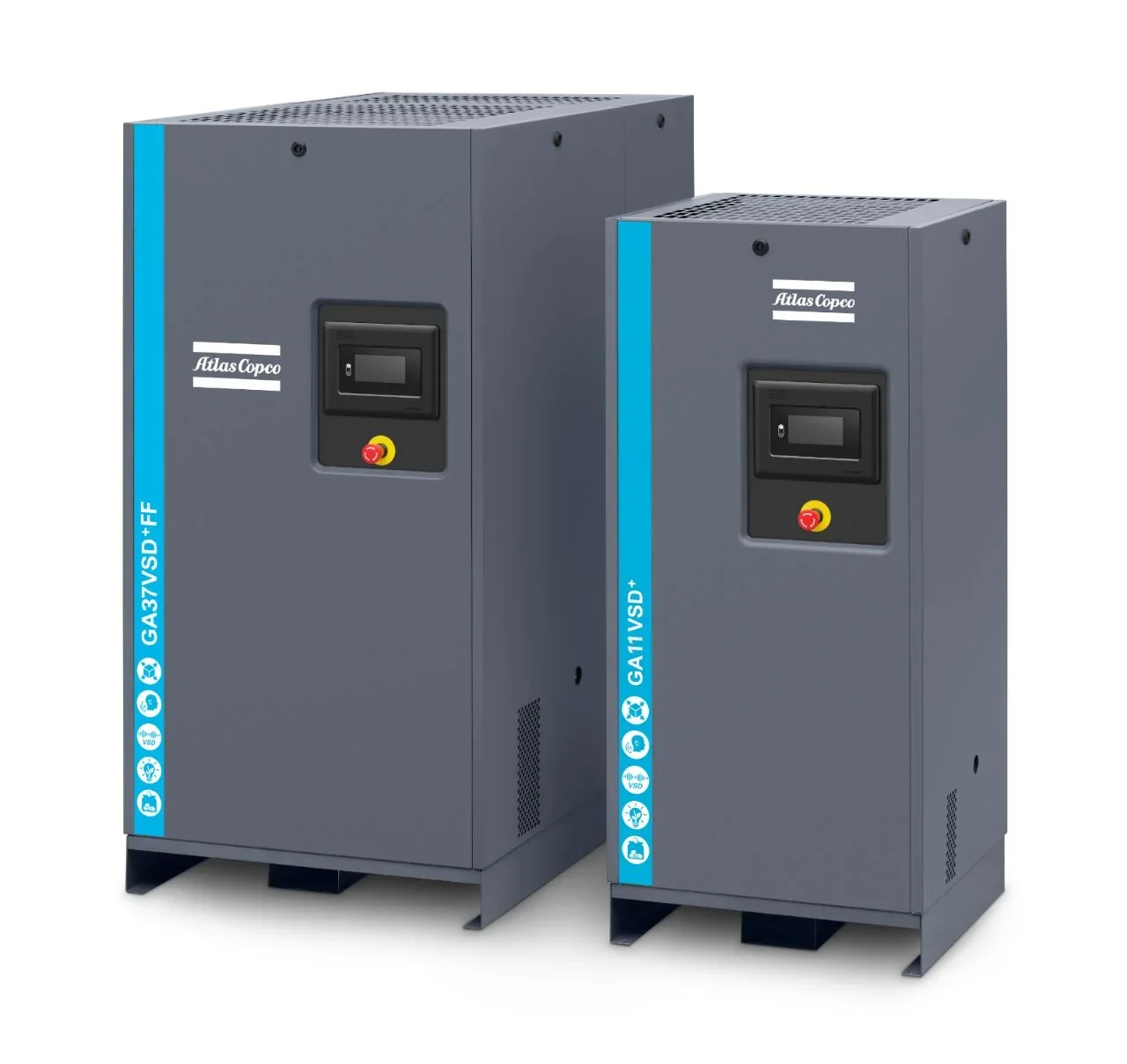 Atlas Copco GA75 GA75VSD Air Compressor Oil Injection Motor Fixed Frequency Screw Compressor High Pressure 380V AC Power