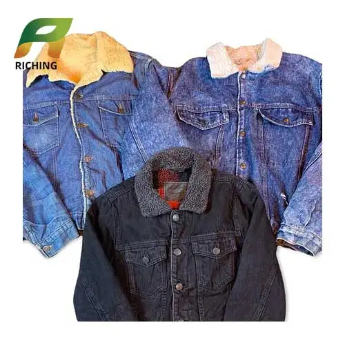 Riching Stock Cheap Used Designer Brand Name Imported Mens London China  Ball Clothes Second Hand Designer Coats