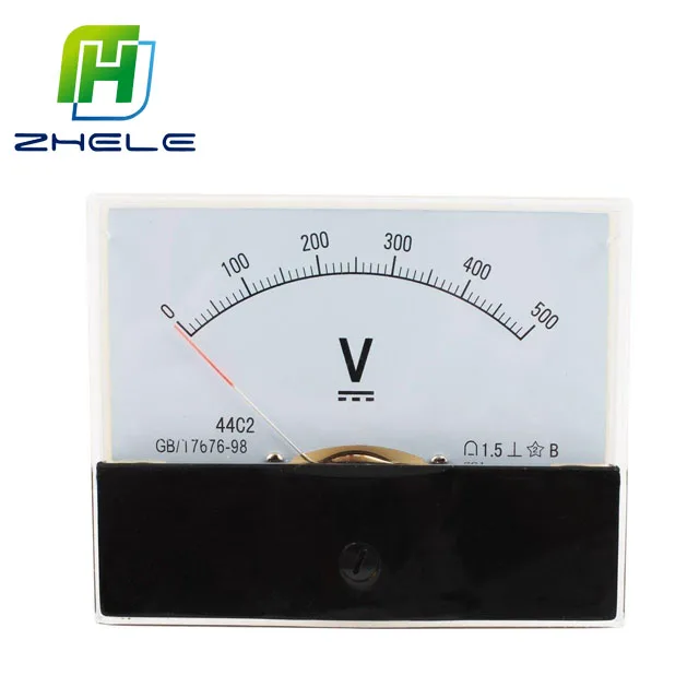 OEM Service 100*80mm Point Analog Panel Voltmeter AC/DC 5V 10V 15V 20V 30V 50V 100V 150V 200V 250V 300V 400V 500V Voltage Meter