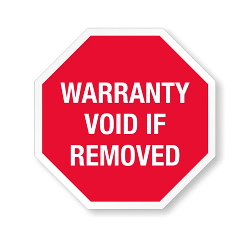 Hot Sale Custom Printed Warranty Void Do Not Accept if Seal Is Broken or Removed Label Stickers
