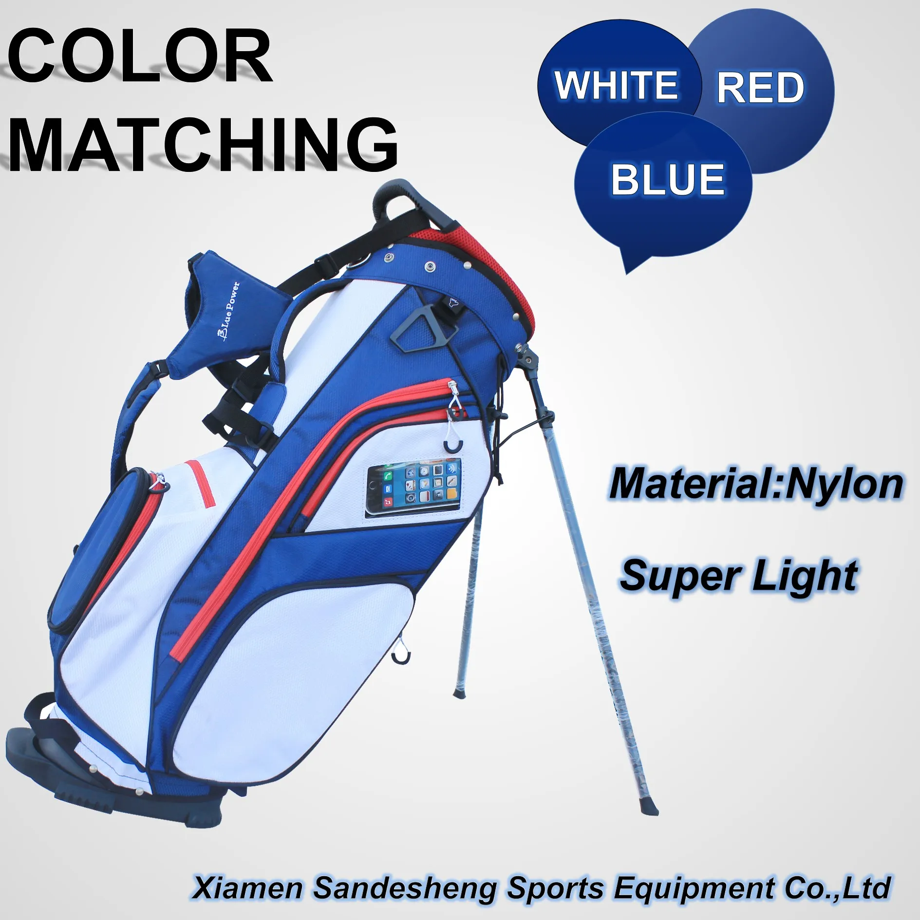 Super Lightweight Custom Logo Golf Bag With 6 Divider Ways Buy Golf