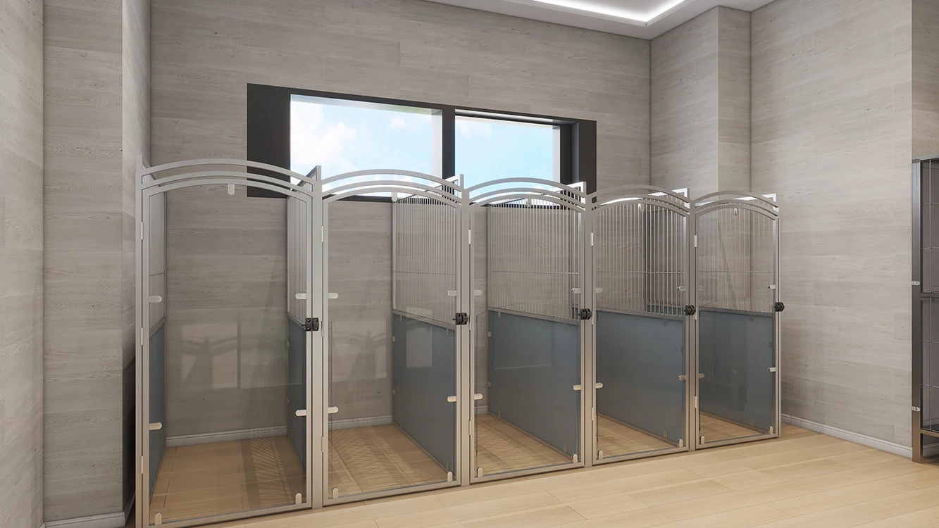 Luxury Pet Grooming Station Modular Dog Kennel