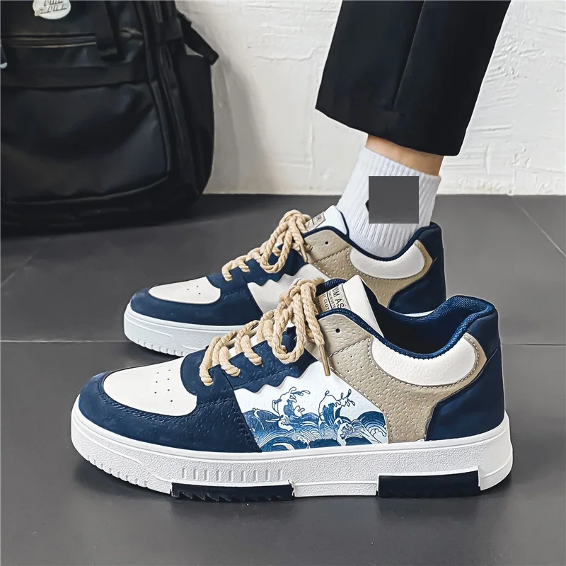 Outdoor Fashion Casual Men Walking Running Shoes Sneakers Lace-up Dress  Casual Shoes for Men Sport