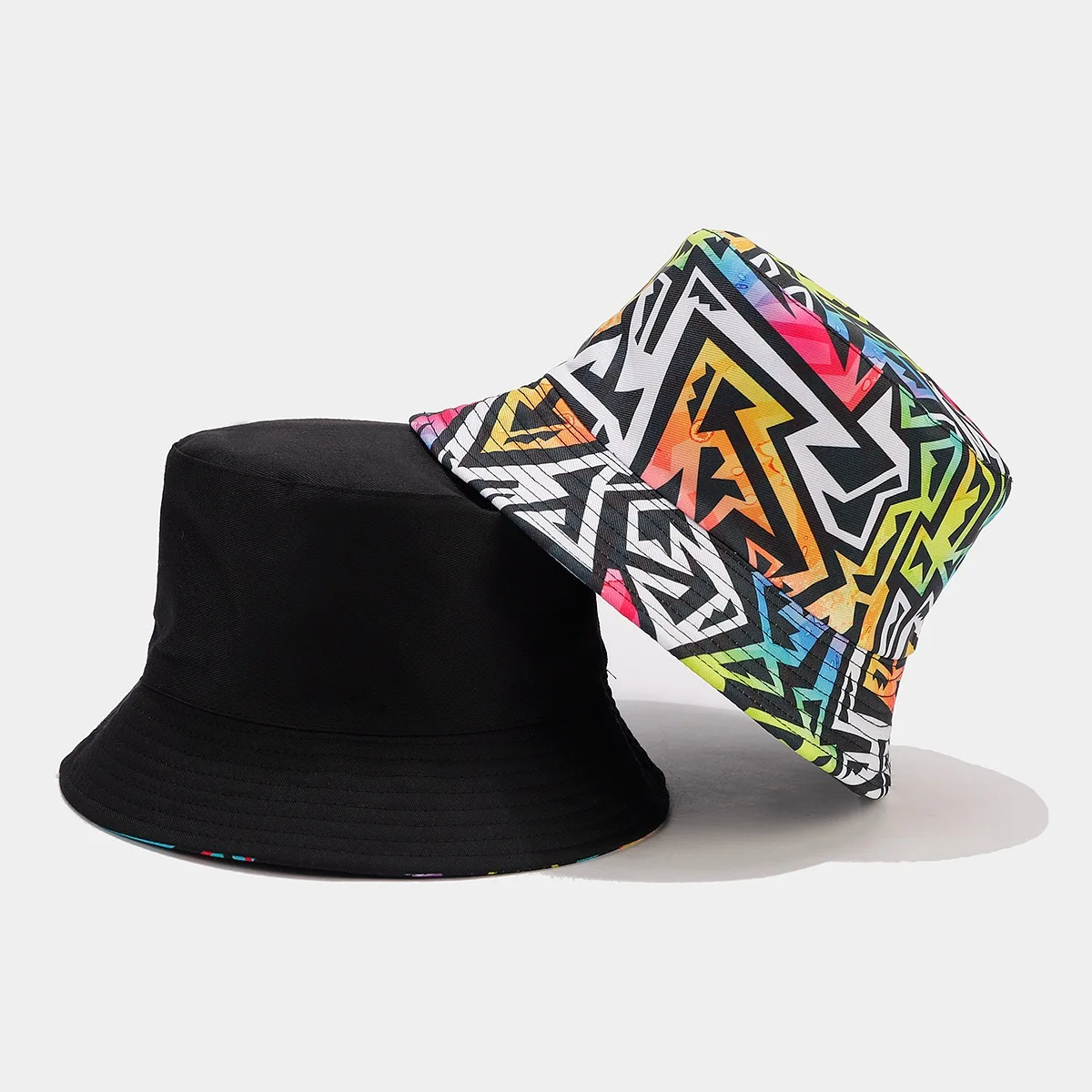 Women Men Double Side Wear Reversible Sun Hats Outdoor 