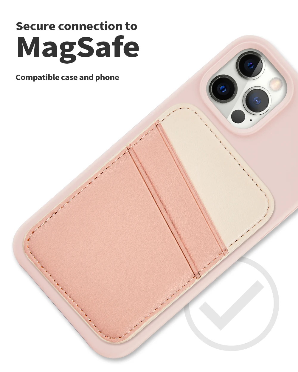 Customized Made For Magsafe Credit Card Holder Business Wallet Case Pu