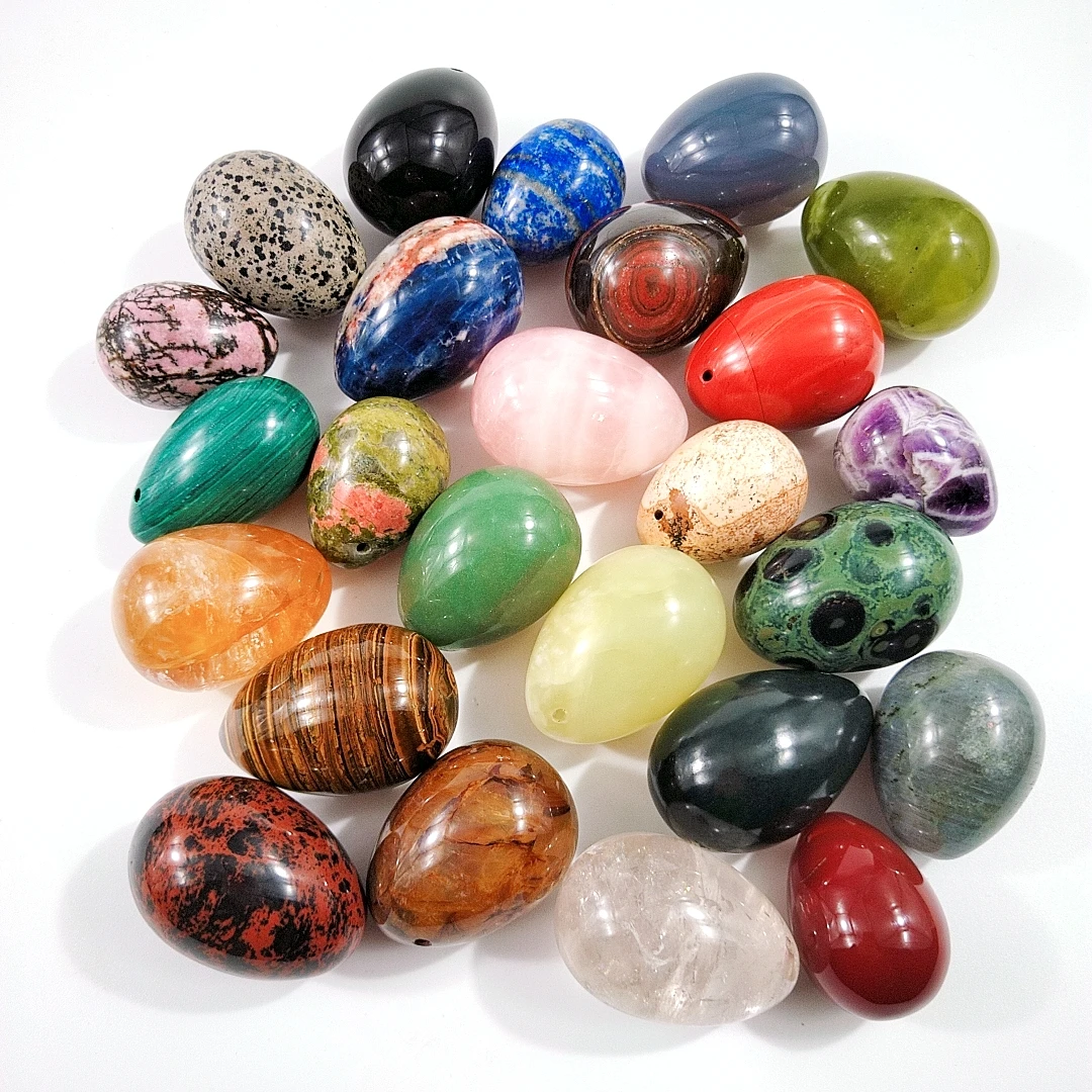 Оптовая продажа, яйца яони из нефрита для тренировок мышц тазовых мышц для женщин, яйца яони из красной яшмы