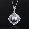 Grey Bead Pendant