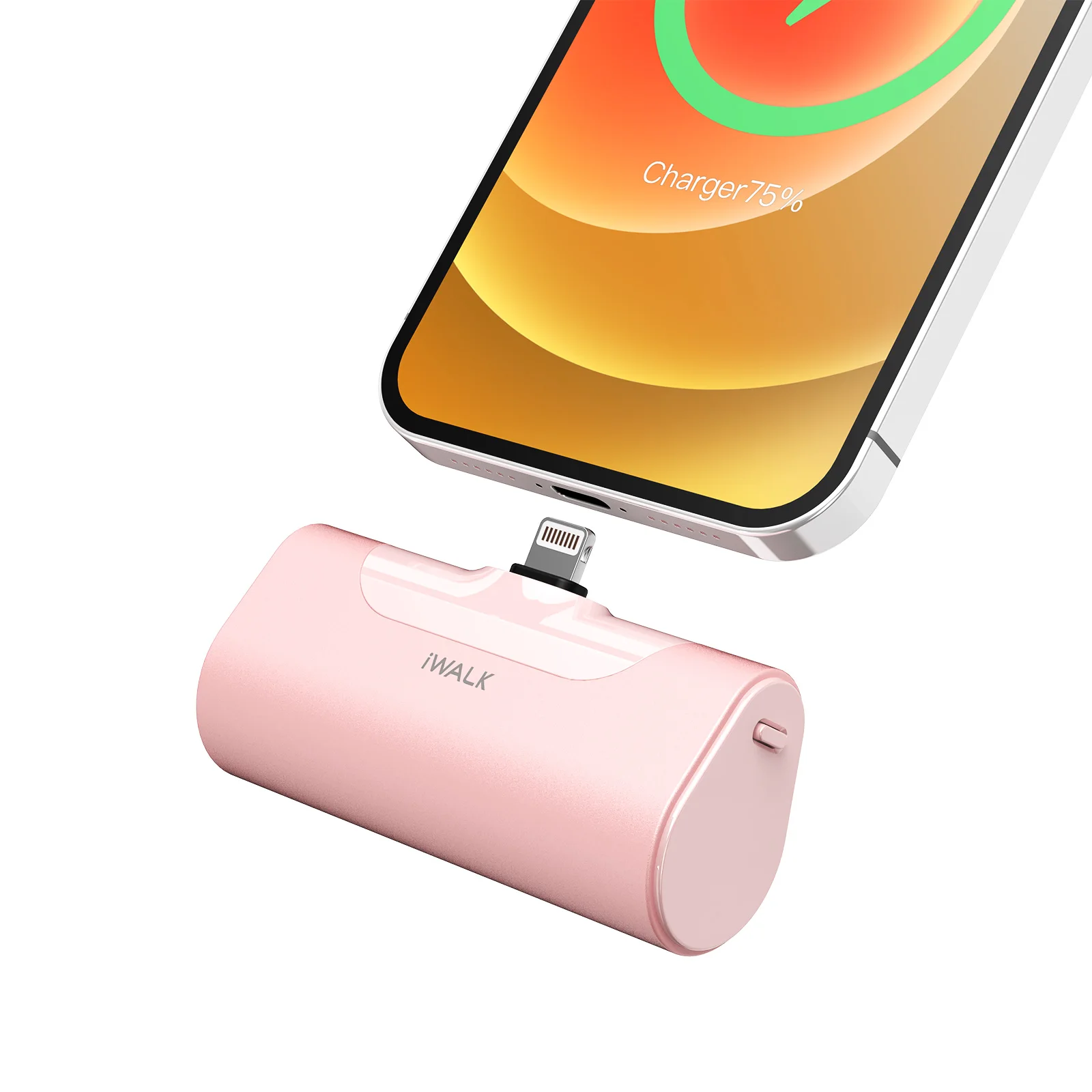 IWALK LinkPod Powerbank Distributor Accepted Lovely Pink Plug and Charge  4500mAh Wireless Charger Mini Power Banks Portable