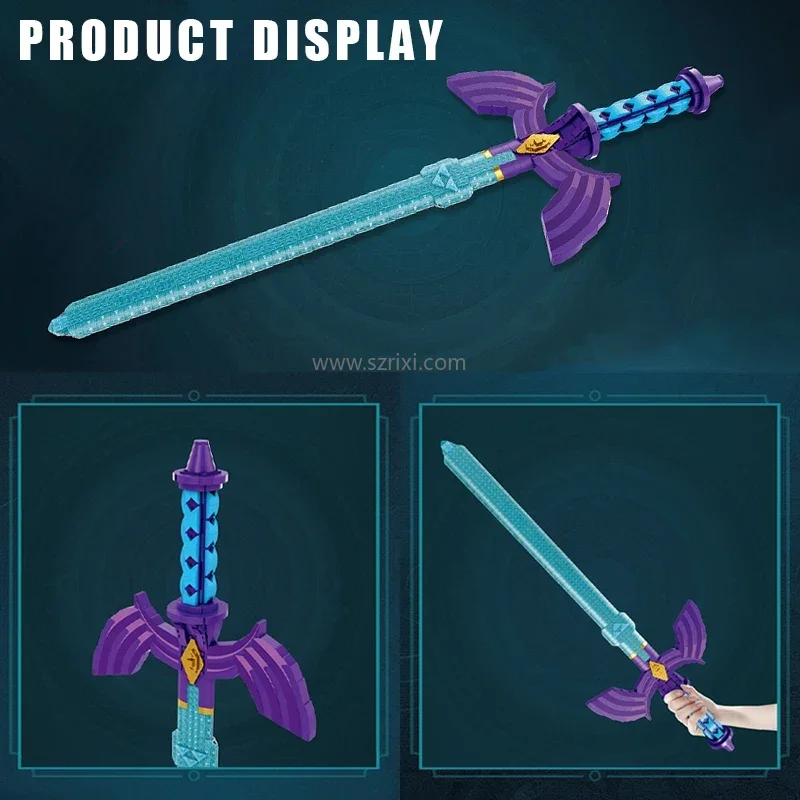 Reobrix 99014-015 Game Sword MOC Royal Claymore Sword Model Toys