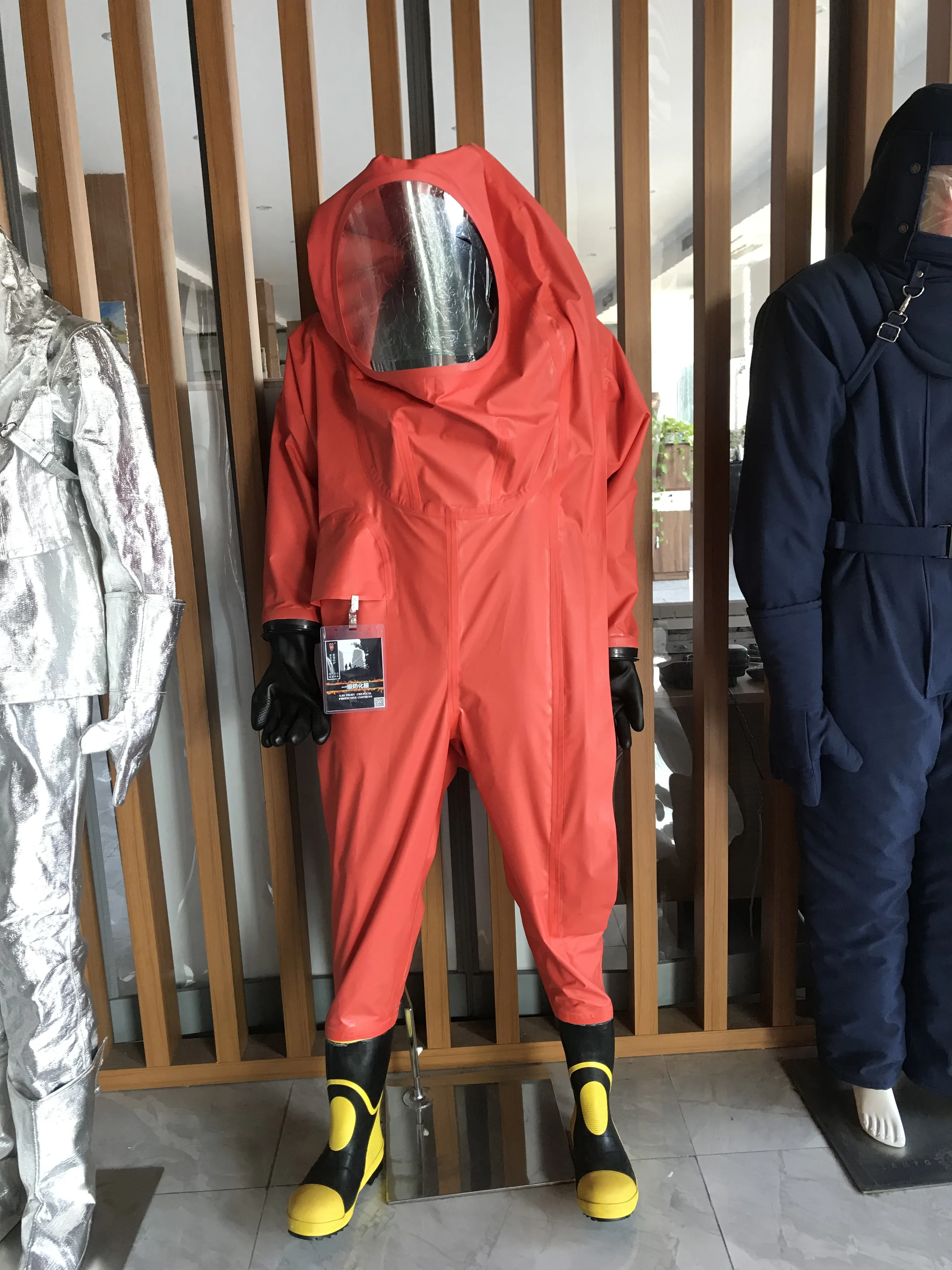 タイプ1a消防士消防PVC危険ガスタイト化学防護服| Alibaba.com