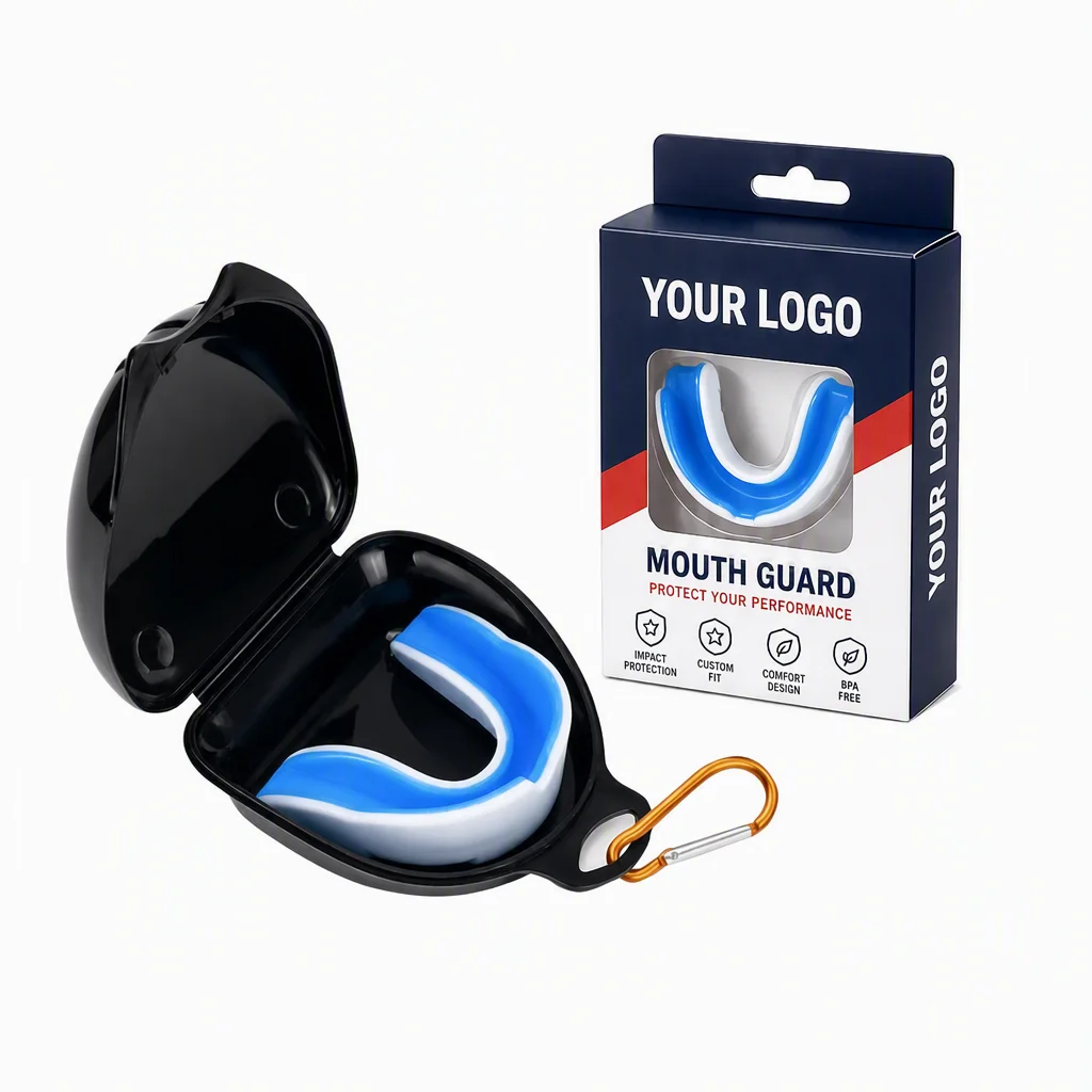 Custom Logo Food Grade EVA Gum Shield Teeth Protect Anti Grinding Boxing Braces Mouth Tooth Guard for Safety Mouth Guard