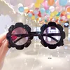 16 black flower glasses