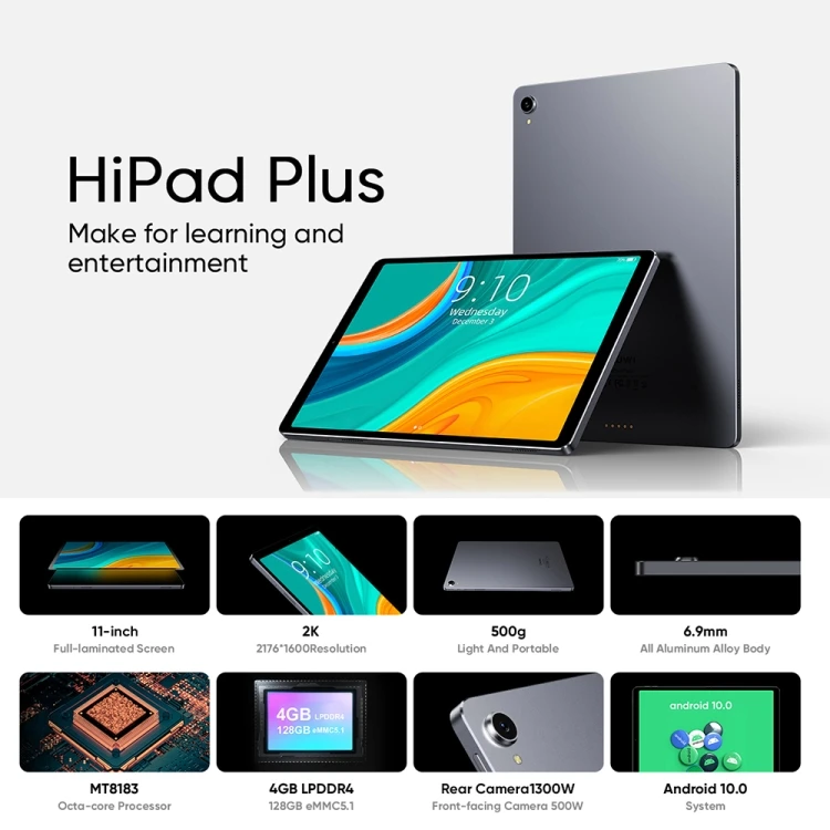 CHUWI HiPad Plus Tablet PC - Android 10.0, 11