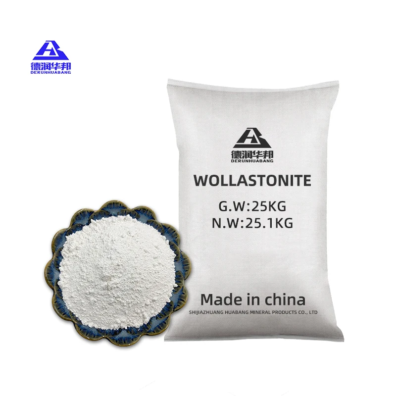 High Quality Wollastonite Powder Enhances Tensile Strength for Rubber Refractory Materials Friction Materials Construction
