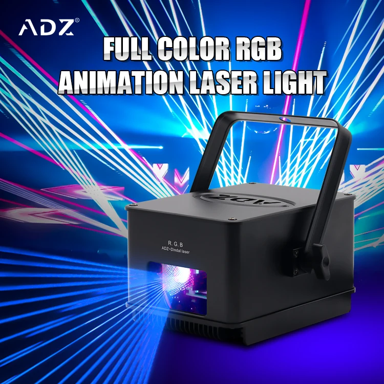 Professional RGB IP56 Laser Light 2W Disco Stage Dance Lights for DJ Night Club Disco Party Waterproof LED Light Source