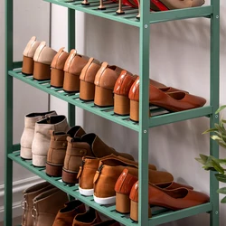 Современная бамбуковая полка для обуви, 30 пар, полка для обуви, аксессуары, 5 ярусов