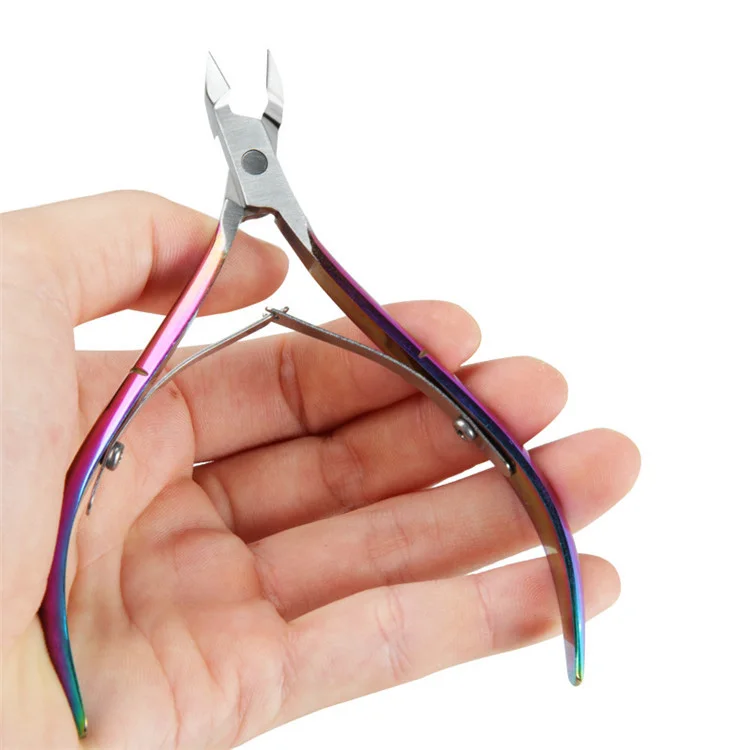 WELLFLYER Cleaner Cutter Nail Clipper Colorful Professional Cuticle Trimmer Stainless Steel Clipper Nail Nipper Tools Set
