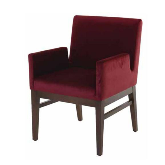 AC-1015 Classical Style Solid Wood Fabric Upholstered Leisure Chair