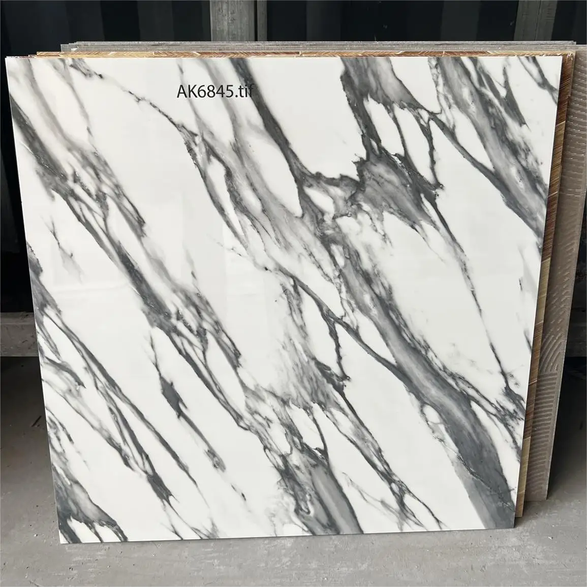 Ceramic Modern Carbon Matte Terrazzo Porcelain Tile 600x1200mm