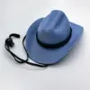 Cordon de menton en ruban à casquette bleue