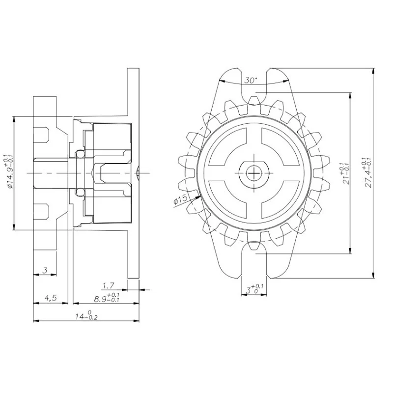 Gear Rotary Damper Sliding Door Rotational Damper Hydraulic Module1