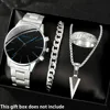 Silver blue needle 4 piece set