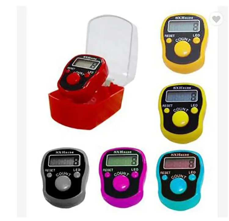 3 Contatori Digitali Tasbih Per Preghiera Musulmana - Con Bussola Incorporata E Cinghia Regolabile - Display 5 Cifre 00000-99999